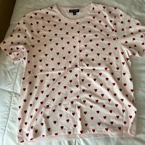 Top shop heart t shirt